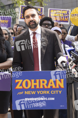 Wahlkampf vom Zohran Mamdani in New York