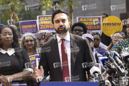 Wahlkampf vom Zohran Mamdani in New York