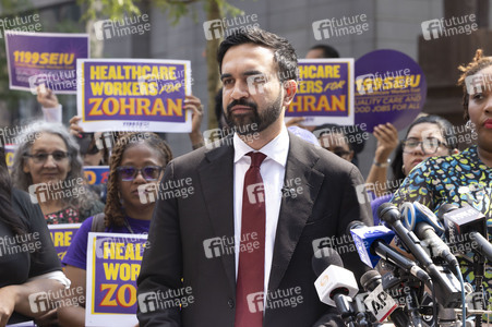 Wahlkampf vom Zohran Mamdani in New York