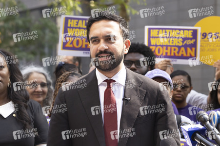 Wahlkampf vom Zohran Mamdani in New York