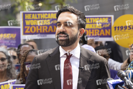 Wahlkampf vom Zohran Mamdani in New York