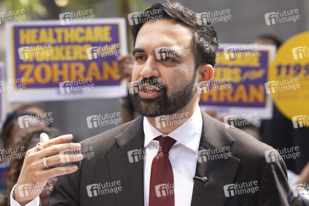 Wahlkampf vom Zohran Mamdani in New York