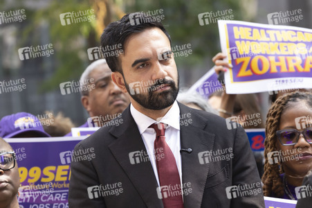 Wahlkampf vom Zohran Mamdani in New York