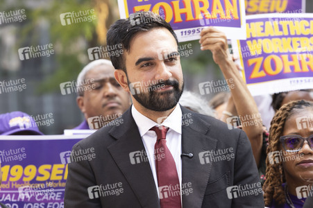 Wahlkampf vom Zohran Mamdani in New York