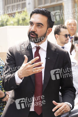 Wahlkampf vom Zohran Mamdani in New York