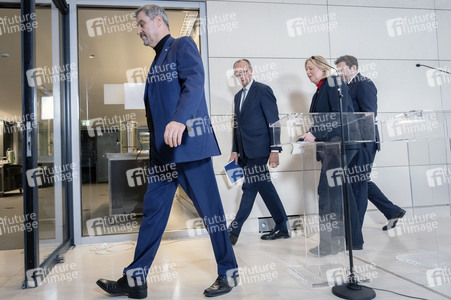 Pressekonferenz des Koalitionsausschusses in Berlin