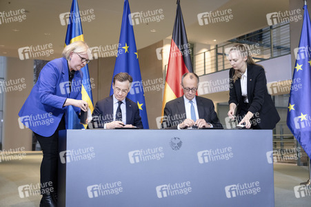 Unterzeichnung der deutsch-schwedischen Innovationspartnerschaft in Berlin