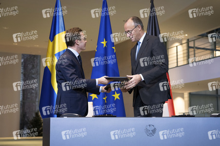 Unterzeichnung der deutsch-schwedischen Innovationspartnerschaft in Berlin