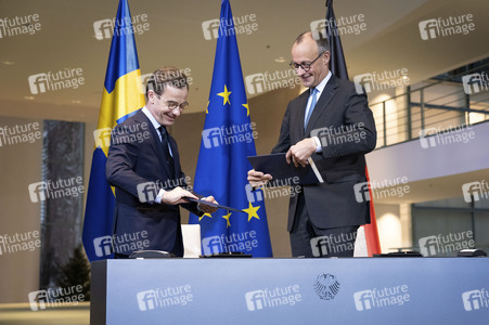 Unterzeichnung der deutsch-schwedischen Innovationspartnerschaft in Berlin