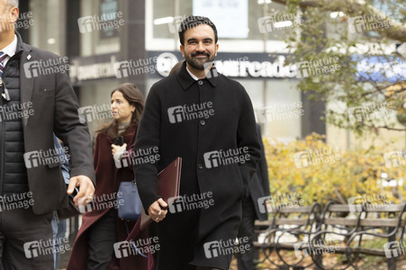 Pressekonferenz mit Zohran Mamdani in New York