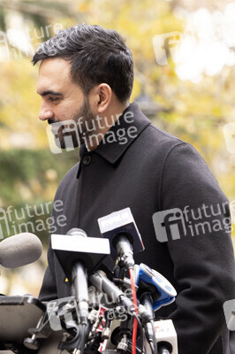 Pressekonferenz mit Zohran Mamdani in New York