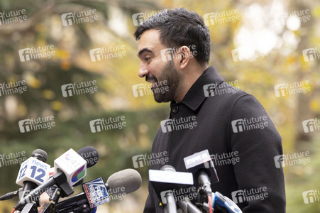 Pressekonferenz mit Zohran Mamdani in New York