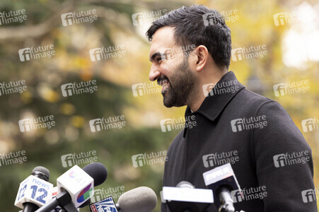 Pressekonferenz mit Zohran Mamdani in New York