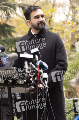 Pressekonferenz mit Zohran Mamdani in New York