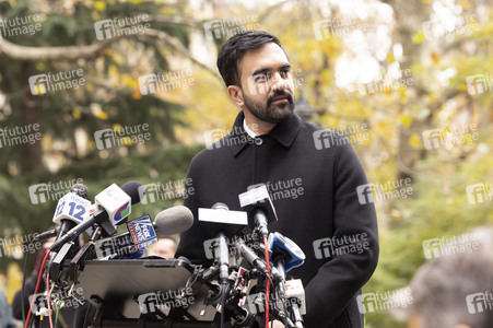Pressekonferenz mit Zohran Mamdani in New York