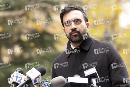 Pressekonferenz mit Zohran Mamdani in New York
