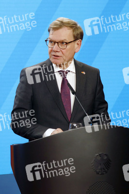 Pressekonferenz mit Johann Wadephul und Yvette Cooper in Berlin