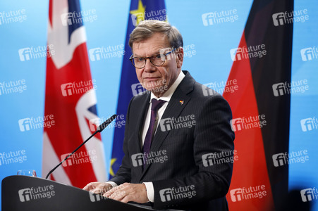 Pressekonferenz mit Johann Wadephul und Yvette Cooper in Berlin