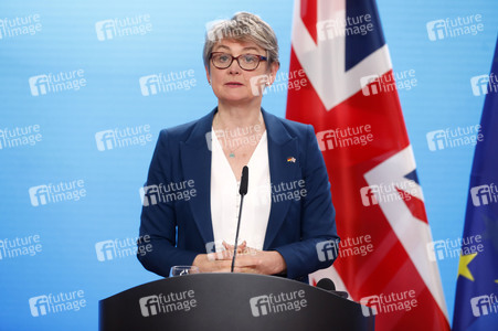 Pressekonferenz mit Johann Wadephul und Yvette Cooper in Berlin