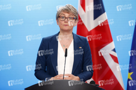 Pressekonferenz mit Johann Wadephul und Yvette Cooper in Berlin