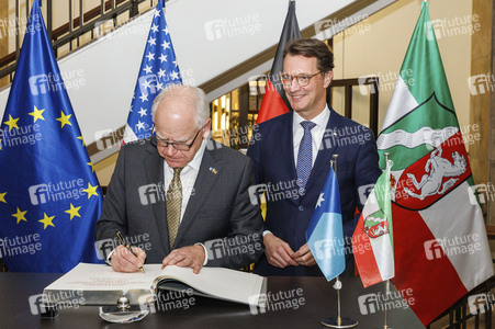 Empfang des Gouverneurs von Minnesota in Düsseldorf