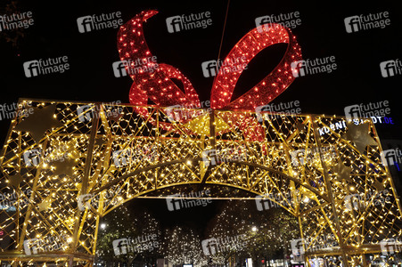 Weihnachtsbeleuchtung am Kudamm 2025 in Berlin