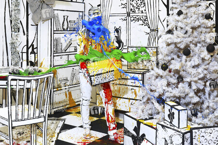 BODYART: Bunte Weihnacht / Colour Christmas Splash