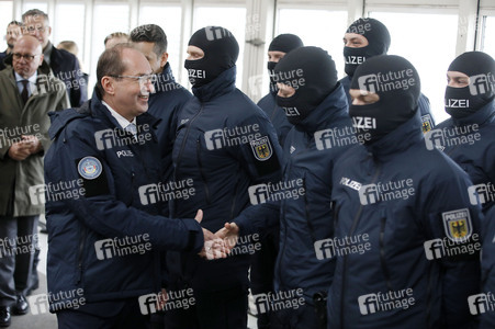 Indienststellung der Drohnenabwehreinheit der Bundespolizei in Ahrensfelde