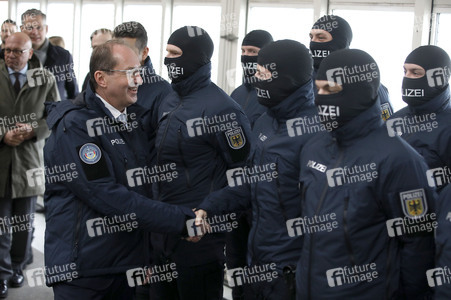 Indienststellung der Drohnenabwehreinheit der Bundespolizei in Ahrensfelde