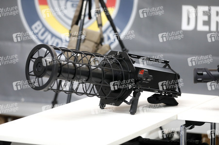 Indienststellung der Drohnenabwehreinheit der Bundespolizei in Ahrensfelde