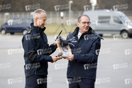 Indienststellung der Drohnenabwehreinheit der Bundespolizei in Ahrensfelde