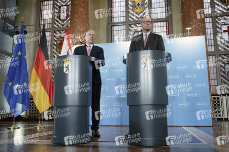 Antrittsbesuch von Bundeskanzler Friedrich Merz im Roten Rathaus in Berlin
