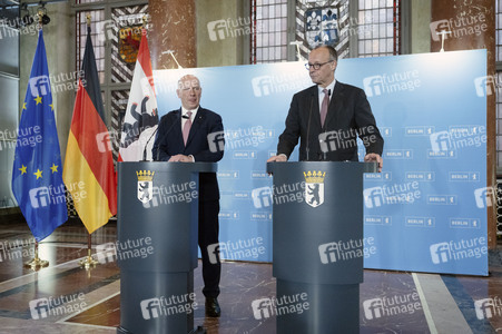 Antrittsbesuch von Bundeskanzler Friedrich Merz im Roten Rathaus in Berlin
