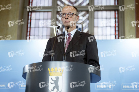 Antrittsbesuch von Bundeskanzler Friedrich Merz im Roten Rathaus in Berlin