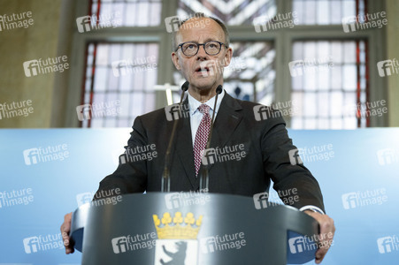 Antrittsbesuch von Bundeskanzler Friedrich Merz im Roten Rathaus in Berlin