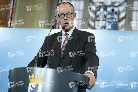 Antrittsbesuch von Bundeskanzler Friedrich Merz im Roten Rathaus in Berlin