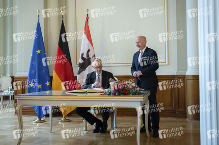 Antrittsbesuch von Bundeskanzler Friedrich Merz im Roten Rathaus in Berlin