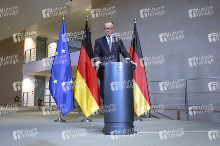 Pressestatement von Friedrich Merz in Berlin