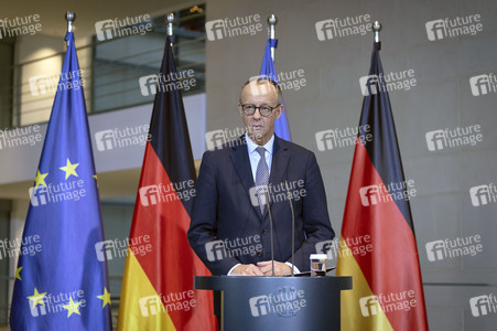 Pressestatement von Friedrich Merz in Berlin
