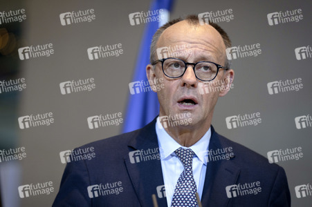 Pressestatement von Friedrich Merz in Berlin