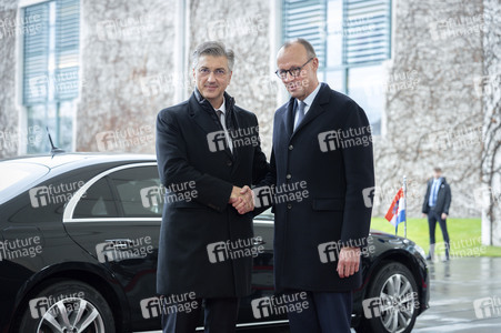 Empfang des Premierministers von Kroatien in Berlin