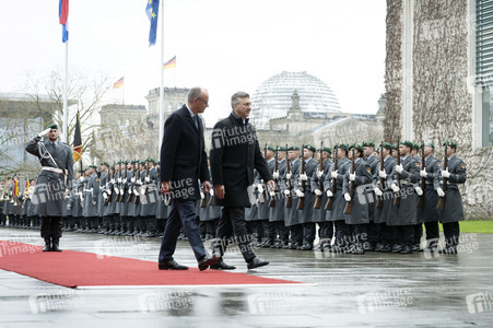 Empfang des Premierministers von Kroatien in Berlin