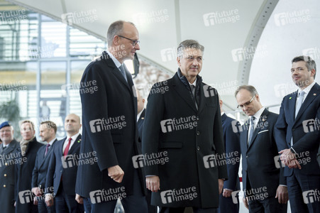 Empfang des Premierministers von Kroatien in Berlin