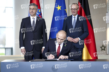 Empfang des Premierministers von Kroatien in Berlin