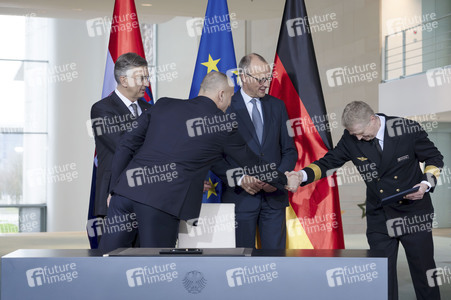 Empfang des Premierministers von Kroatien in Berlin