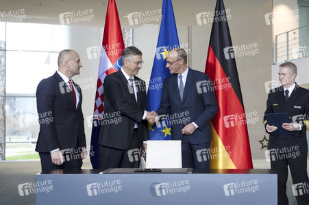 Empfang des Premierministers von Kroatien in Berlin