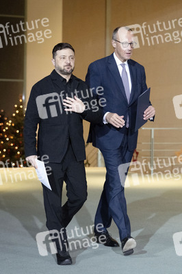 Pressestatement von Selenskyj und Merz zum Ukraine-Gipfel in Berlin