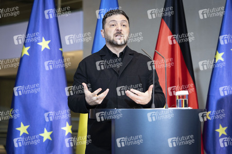 Pressestatement von Selenskyj und Merz zum Ukraine-Gipfel in Berlin