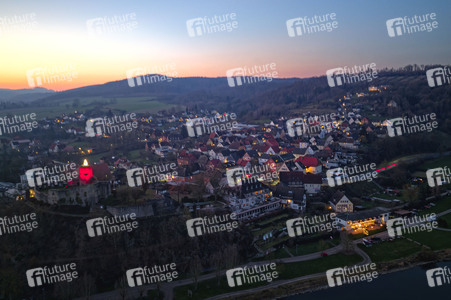 Adventskerze Burgruine Polle