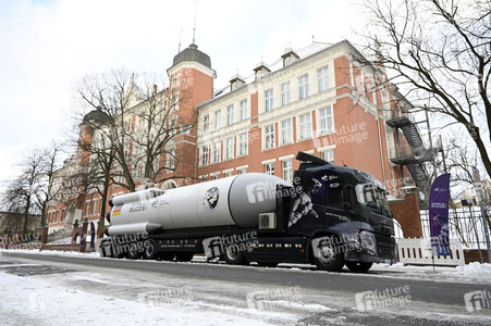 Der High-Tech-LKW Spacebuzz One in Görlitz